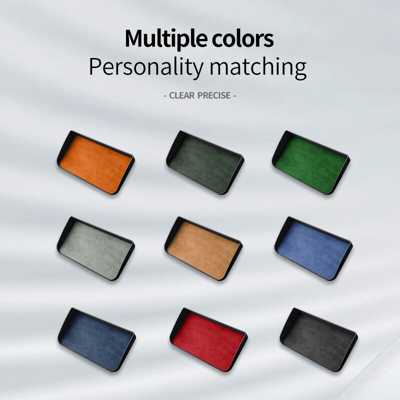 Paredzēts Tesla jaunajam modelim 3+ Highland 2024 instrumentu paneļa glabāšanas kastes Alcantara zamšādas informācijas panelim aiz ekrāna glabāšanas kastes apdare