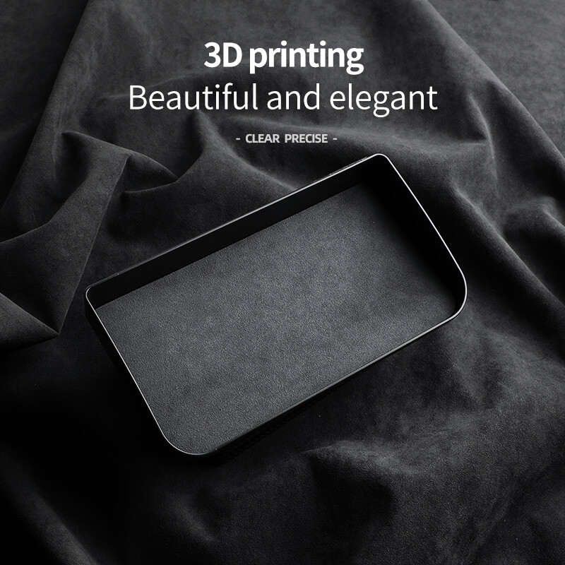 Paredzēts Tesla jaunajam modelim 3+ Highland 2024 instrumentu paneļa glabāšanas kastes Alcantara zamšādas informācijas panelim aiz ekrāna glabāšanas kastes apdare