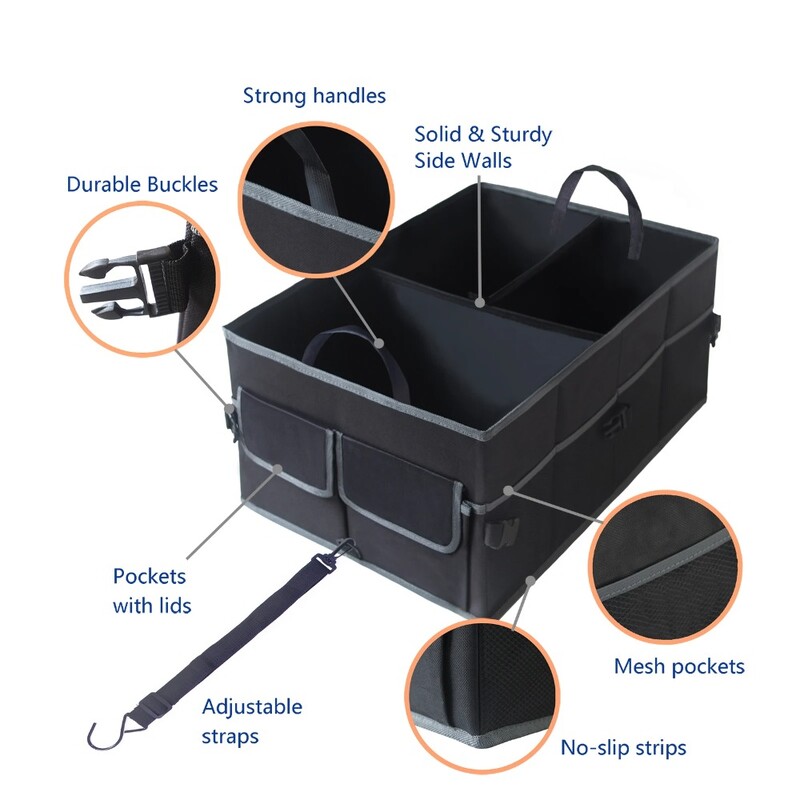 Auto Trunk Organizer Car Trunk Organizer Πτυσσόμενο Αποθηκευτικό Αδιάβροχο Ανθεκτικό Εργαλείο πολλαπλής αποθήκευσης Auto Box Φορητό Πτυσσόμενο
