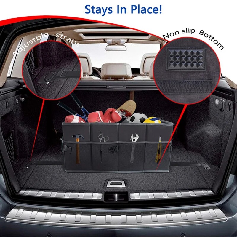 Auto Trunk Organizer Car Trunk Organizer Πτυσσόμενο Αποθηκευτικό Αδιάβροχο Ανθεκτικό Εργαλείο πολλαπλής αποθήκευσης Auto Box Φορητό Πτυσσόμενο