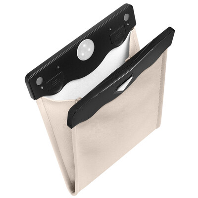 Μπροστινό κάθισμα αυτοκινήτου LED αδιάβροχο μαγνητικό απορρόφηση κάδος σκουπιδιών ανάρτηση καθίσματος αυτοκινήτου δερμάτινο αποθηκευτικό κάδο απορριμμάτων 1 τεμ.