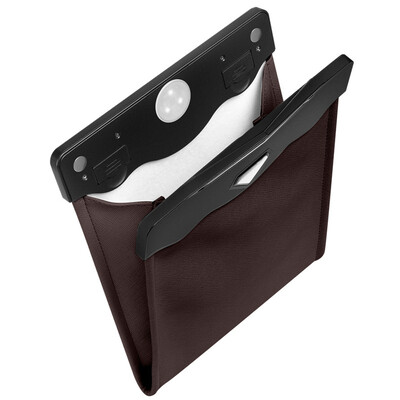 Μπροστινό κάθισμα αυτοκινήτου LED αδιάβροχο μαγνητικό απορρόφηση κάδος σκουπιδιών ανάρτηση καθίσματος αυτοκινήτου δερμάτινο αποθηκευτικό κάδο απορριμμάτων 1 τεμ.