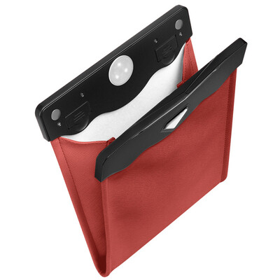 Μπροστινό κάθισμα αυτοκινήτου LED αδιάβροχο μαγνητικό απορρόφηση κάδος σκουπιδιών ανάρτηση καθίσματος αυτοκινήτου δερμάτινο αποθηκευτικό κάδο απορριμμάτων 1 τεμ.