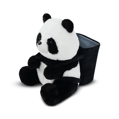 Armas Panda 2-ühes hoiukoekarp Autotarvikud Kawaii Auto Interior Loomingud käetoed Joogipudelitopsi hoidik Prügikast