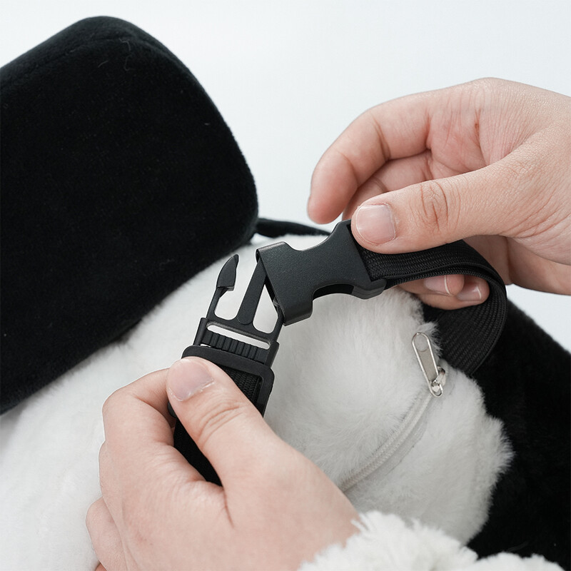 Aranyos Panda 2 az 1-ben tárolószövet Doboz autós kiegészítők Kawaii Auto Interior Kreatív kartámaszok Italosüveg pohártartó Szemetes