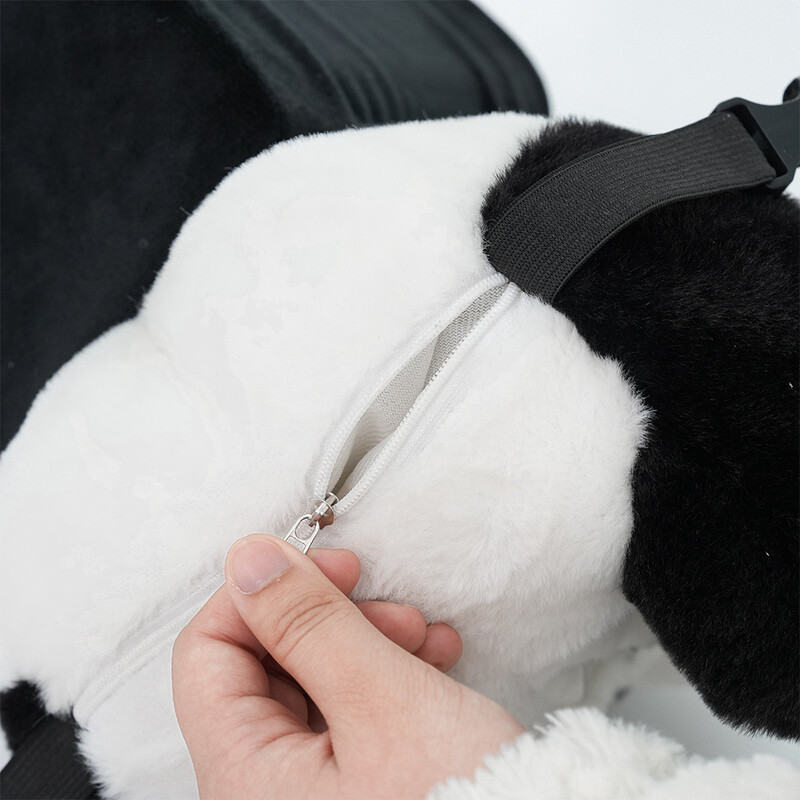 Aranyos Panda 2 az 1-ben tárolószövet Doboz autós kiegészítők Kawaii Auto Interior Kreatív kartámaszok Italosüveg pohártartó Szemetes