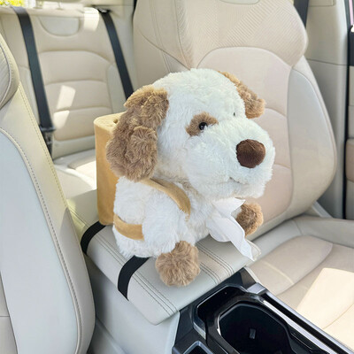 Automašīnas auduma kastes tvertne 2-in-1 Capybara automašīnas roku balstu kaste Creative Draw Box automašīnas salona piederumi