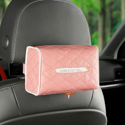 Car Tissue Box Δερμάτινη θήκη χαρτιού υγείας Πίσω κάθισμα Tissue Box Θήκη χαρτοπετσέτας Organizer δοχείο Θήκη Auto Interior Storage