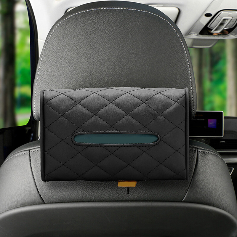 Car Tissue Box Δερμάτινη θήκη χαρτιού υγείας Πίσω κάθισμα Tissue Box Θήκη χαρτοπετσέτας Organizer δοχείο Θήκη Auto Interior Storage