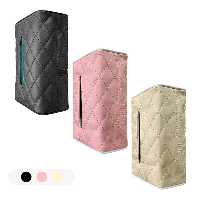 Car Tissue Box Δερμάτινη θήκη χαρτιού υγείας Πίσω κάθισμα Tissue Box Θήκη χαρτοπετσέτας Organizer δοχείο Θήκη Auto Interior Storage