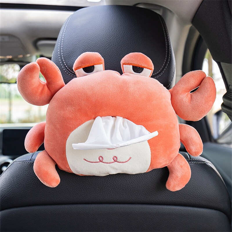 Karikatūra auto salvetes sūknēšanas radošs auto daudzfunkcionāls pakarināms papīra sūknēšanas kaste cute auto salona piederumi