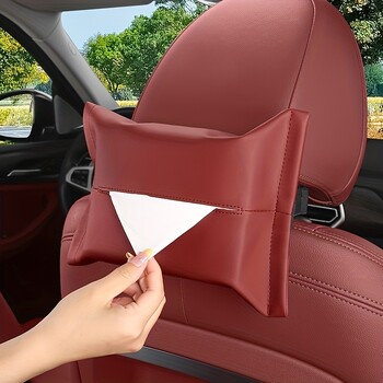 Car Tissue Box Κάθισμα αυτοκινήτου Προσκέφαλο Στήριγμα χαρτιού στο πίσω μέρος Στήριγμα ηλίου Κρεμαστό και μπράτσο Σχέδιο κουτί για αυτοκίνητα Αξεσουάρ αυτοκινήτου