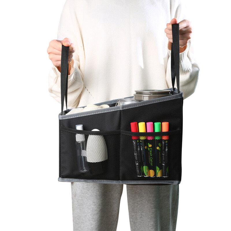 Organizator scaun auto - Organizator scaun pasager, depozitare mașină pliabilă cu compartimente despărțitoare, pentru scaunul din față sau din spate