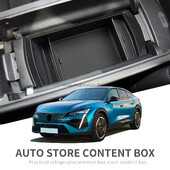 Κουτί αποθήκευσης υποβραχιόνιου για PEUGEOT 408 2023 Κεντρική κονσόλα αυτοκινήτου Organizer Δίσκος Αξεσουάρ Εσωτερικού Αξεσουάρ Χαλάκια τακτοποίησης
