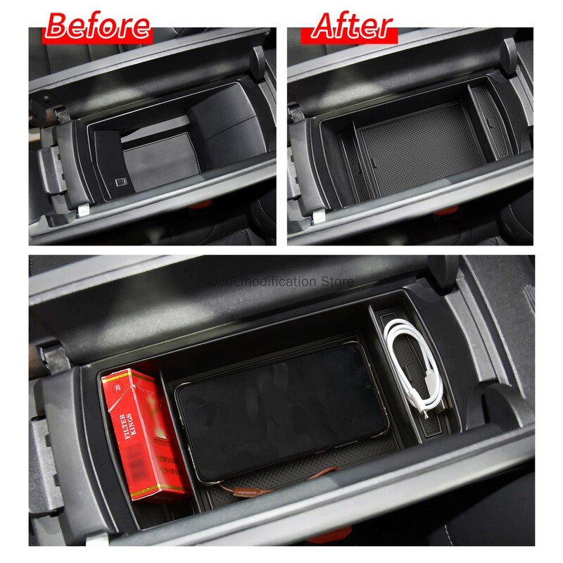 Κουτί αποθήκευσης υποβραχιόνιου για PEUGEOT 408 2023 Κεντρική κονσόλα αυτοκινήτου Organizer Δίσκος Αξεσουάρ Εσωτερικού Αξεσουάρ Χαλάκια τακτοποίησης