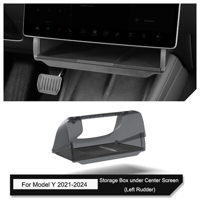 Paredzēts Tesla Model 3 Highland 2024 zem ekrāna slēptās atmiņas kastes modelim Y jauns aiz ekrāna atmiņas kastes centra konsoles krātuve