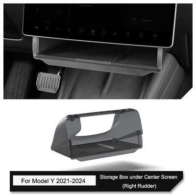Paredzēts Tesla Model 3 Highland 2024 zem ekrāna slēptās atmiņas kastes modelim Y jauns aiz ekrāna atmiņas kastes centra konsoles krātuve