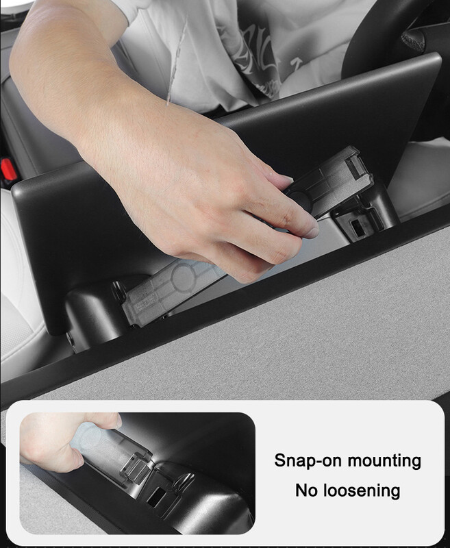 Paredzēts Tesla Model 3 Highland 2024 zem ekrāna slēptās atmiņas kastes modelim Y jauns aiz ekrāna atmiņas kastes centra konsoles krātuve