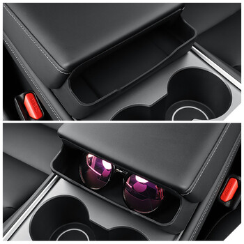 Για Tesla Model Y 2021-2024 Κεντρική κονσόλα Υποβραχιόνιο Storage Box Θήκη γυαλιών Θήκη Κάρτα κλειδιού Τηλέφωνο Γυαλιά ηλίου Organizer Θήκη