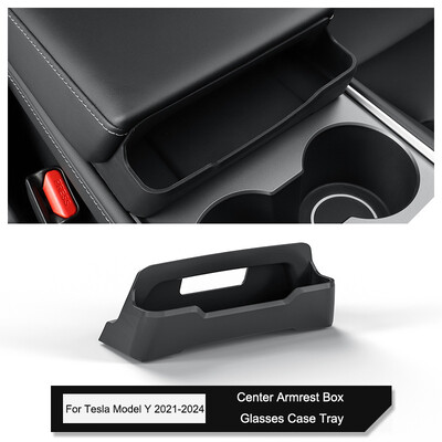 Για Tesla Model Y 2021-2024 Κεντρική κονσόλα Υποβραχιόνιο Storage Box Θήκη γυαλιών Θήκη Κάρτα κλειδιού Τηλέφωνο Γυαλιά ηλίου Organizer Θήκη