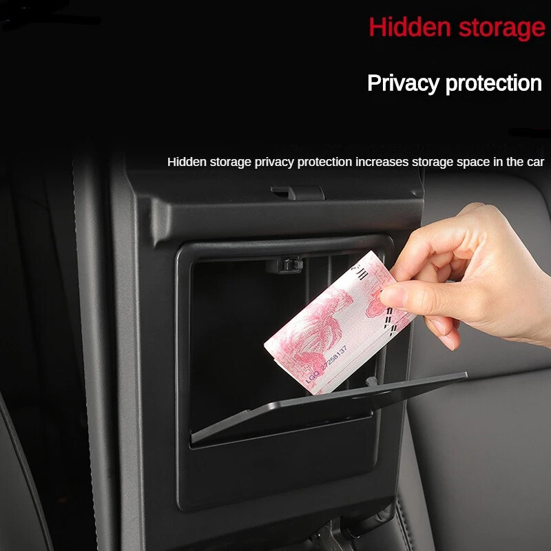 Suport cotiera auto Cutie Organizator Consolă Centrală Cotieră Cutie de depozitare ascunsă Accesorii pentru Tesla Model 3 Model Y 2023 2022 2021