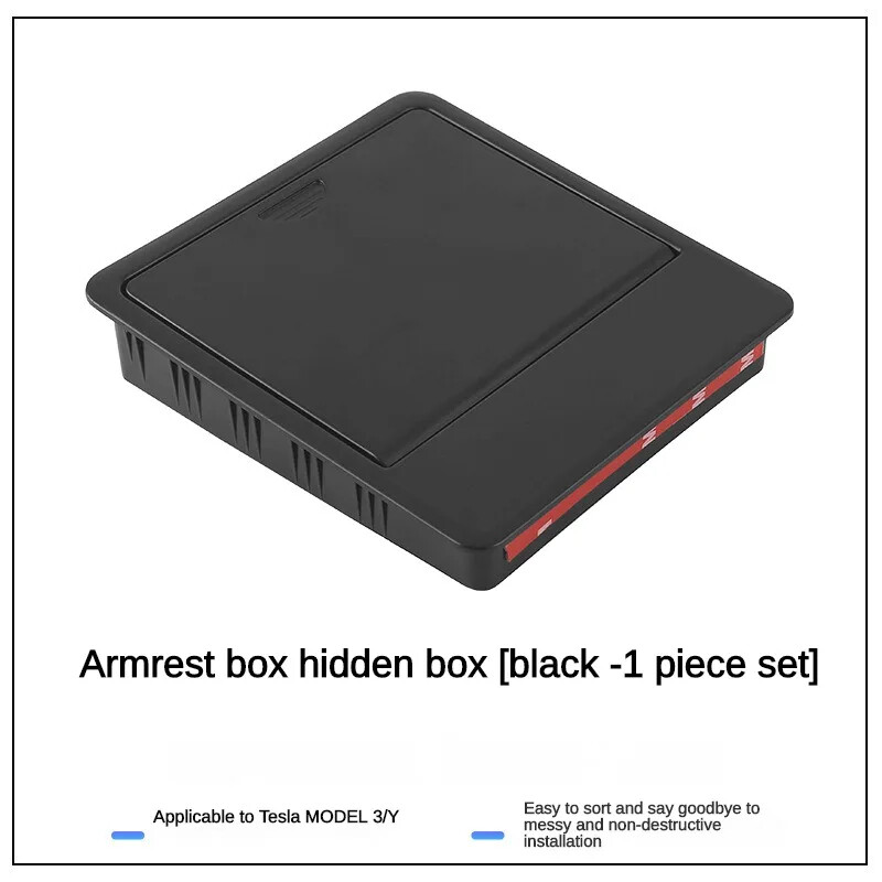 Suport cotiera auto Cutie Organizator Consolă Centrală Cotieră Cutie de depozitare ascunsă Accesorii pentru Tesla Model 3 Model Y 2023 2022 2021