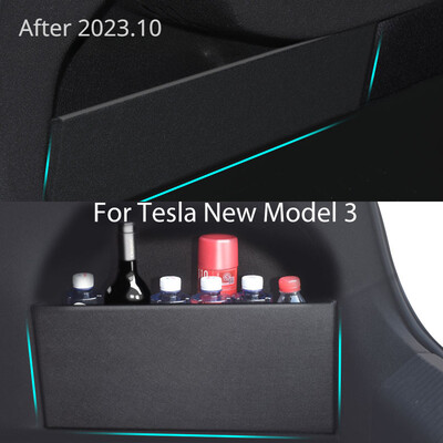 Pentru Tesla Model 3 Y Deflectoare Portbagaj Tail Box Partiții Separate De Depozitare Placă Deflectoare laterale portbagaj Organizator mașină Portbagajul Negru 2017-24