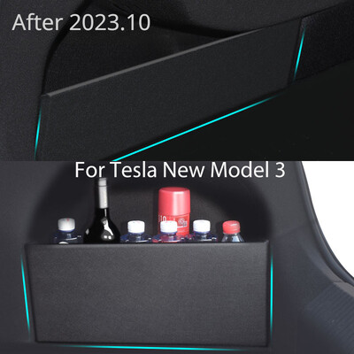 Pentru Tesla Model 3 Y Deflectoare Portbagaj Tail Box Partiții Separate De Depozitare Placă Deflectoare laterale portbagaj Organizator mașină Portbagajul Negru 2017-24