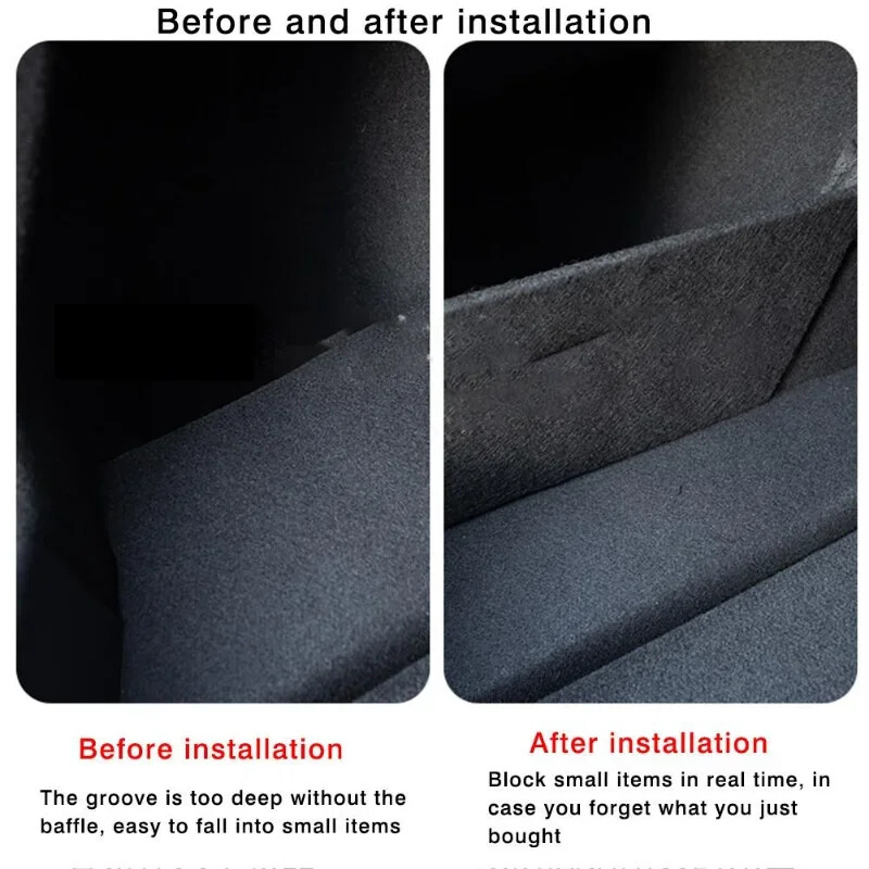 Pentru Tesla Model 3 Y Deflectoare Portbagaj Tail Box Partiții Separate De Depozitare Placă Deflectoare laterale portbagaj Organizator mașină Portbagajul Negru 2017-24