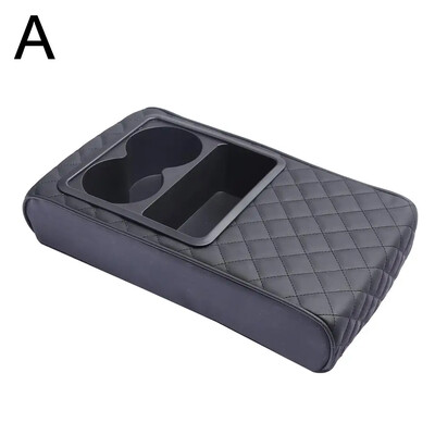 2024. gada jaunās automašīnas roku balstu kastes ūdens glāzes turētājs, paaugstināts ādas spilventiņš centra aizsargpaliktnis, automašīnas roku balsta roku balsts H9R2