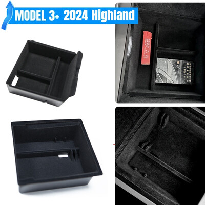 2 buc pentru Noul Tesla Model 3 2024 Highland Consola Cotieră Organizator de depozitare Cutie de depozitare interioară Organizator Accesoriu interior