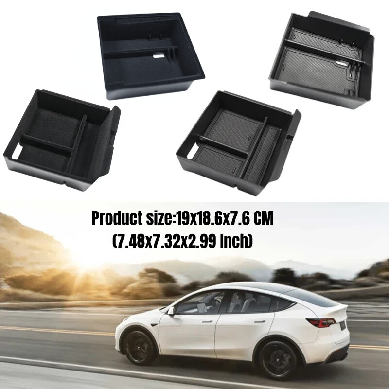2 buc pentru Noul Tesla Model 3 2024 Highland Consola Cotieră Organizator de depozitare Cutie de depozitare interioară Organizator Accesoriu interior