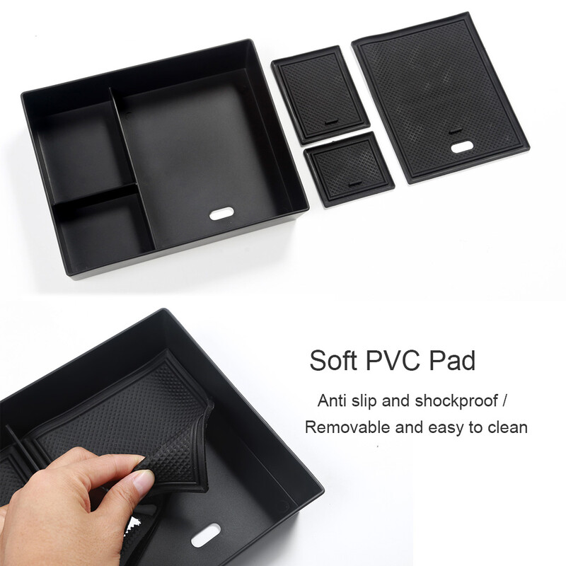 Pentru Tesla Model 3 Highland Cutie de depozitare Cotieră centrală Cutie ascunsă Suport pahare Organizator 2024 Accesorii auto