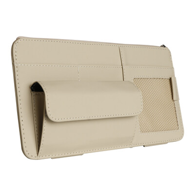 Automobil Štitnik za sunce Organizator Kutija za naočale Suncobran s više džepova Naočale Auto Interijer Dokument Račun Kartica Ulaznica Pribor za pohranu