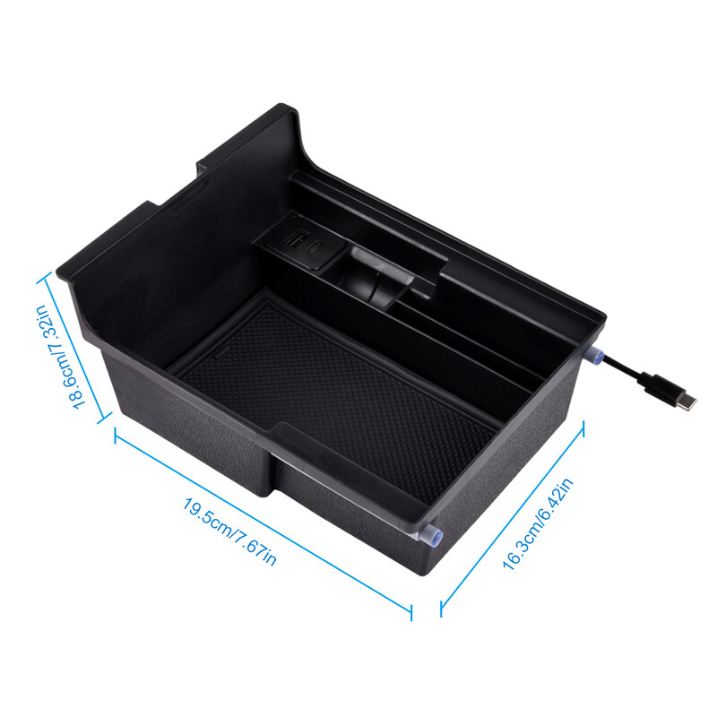Pentru Tesla Model Y Model 3 Accesorii Consola centrală Organizator tavă ABS 테슬라 Cutie de depozitare inferioară cotieră centrală органайзер 자동차용품