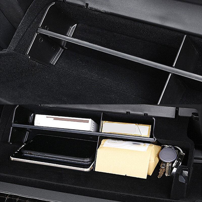 Για Tesla Model 3 Y 2017 2018 2019 2020 2021 Car Central Console Glovebox Glovebox Storage Organizer Παλέτα αποθήκευση Τακτοποίηση