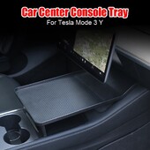 DIY pentru Tesla Model 3 Y Sticla de cafea de băutură Organizator de alimente Tavă de mașină Consolă centrală Suport pahare Farfurie Birou portabil Mini masă