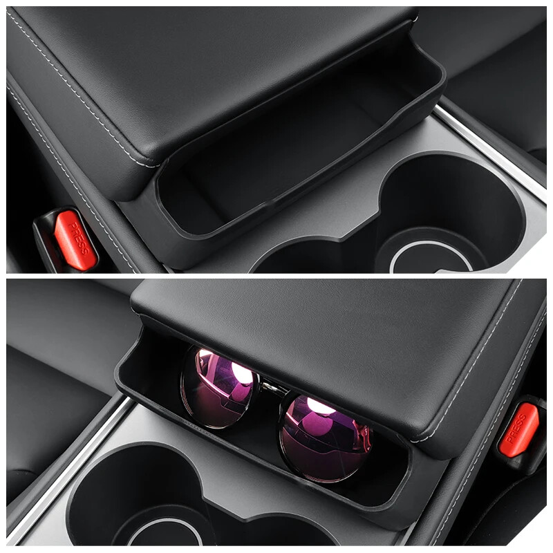 Pentru Tesla Model Y Armbox Cutie de depozitare ochelari de soare Cutie de depozitare pentru ochelari de control central Cutie de depozitare pentru telefon mobil Accesorii auto