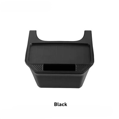 Pentru Tesla Model Y 2021-2023 Cutie de depozitare pentru consola centrală spate Cutie organizatoare TPE cu capac Coș de gunoi sub scaun Accesorii auto