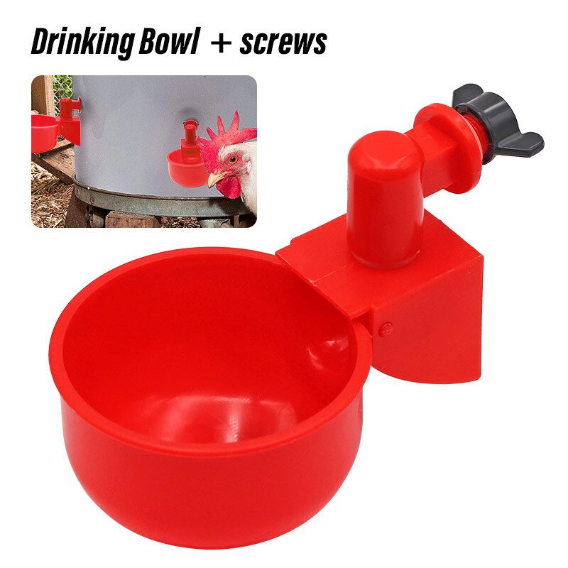 5db csirke vizes tál automata itató csészék cérnatöltő itatós baromfi itatótál csirkéknek fürjmadár ketrec