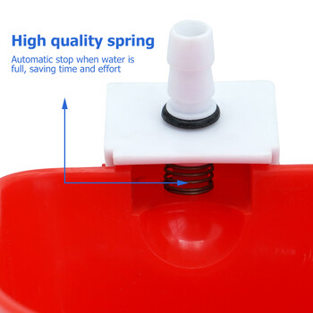 2бр. Купа за поене на пиле Пластмасови чаши за поилка за домашни птици Автоматична поилка Висящи задни дворове за пилета Патица Гъска Пъдпъдъци