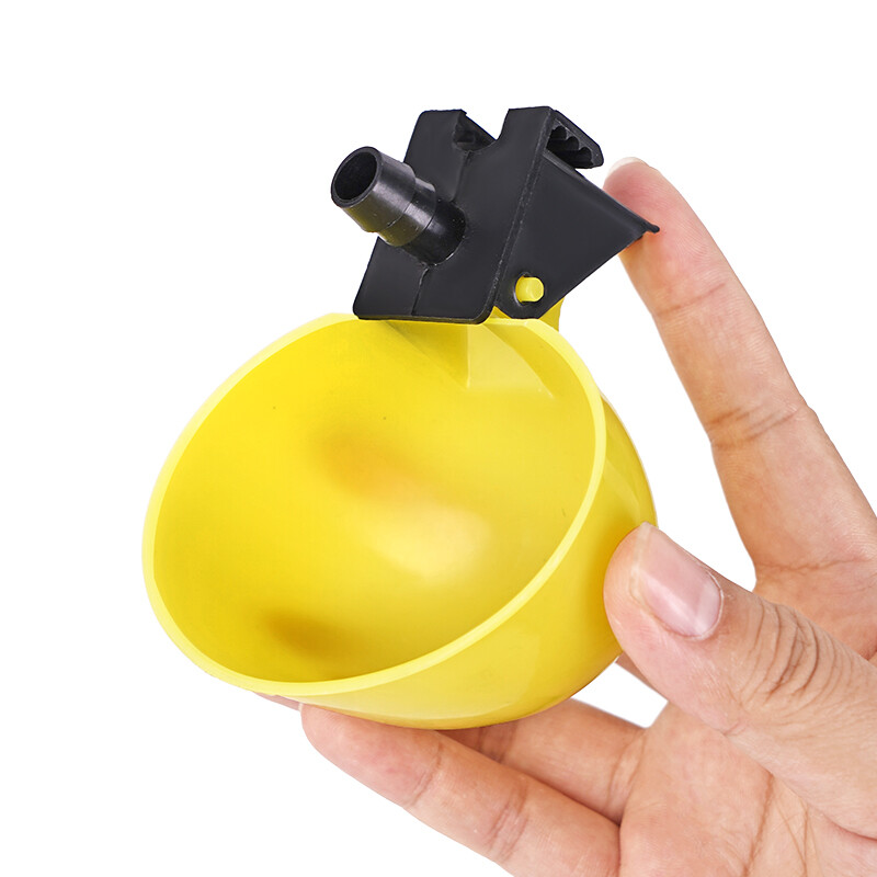 10/20 tk automaatne kana vuti joogikausid jootja jootja kollased tassid linnule 9,5 mm linnuliha joogivee purskkaev