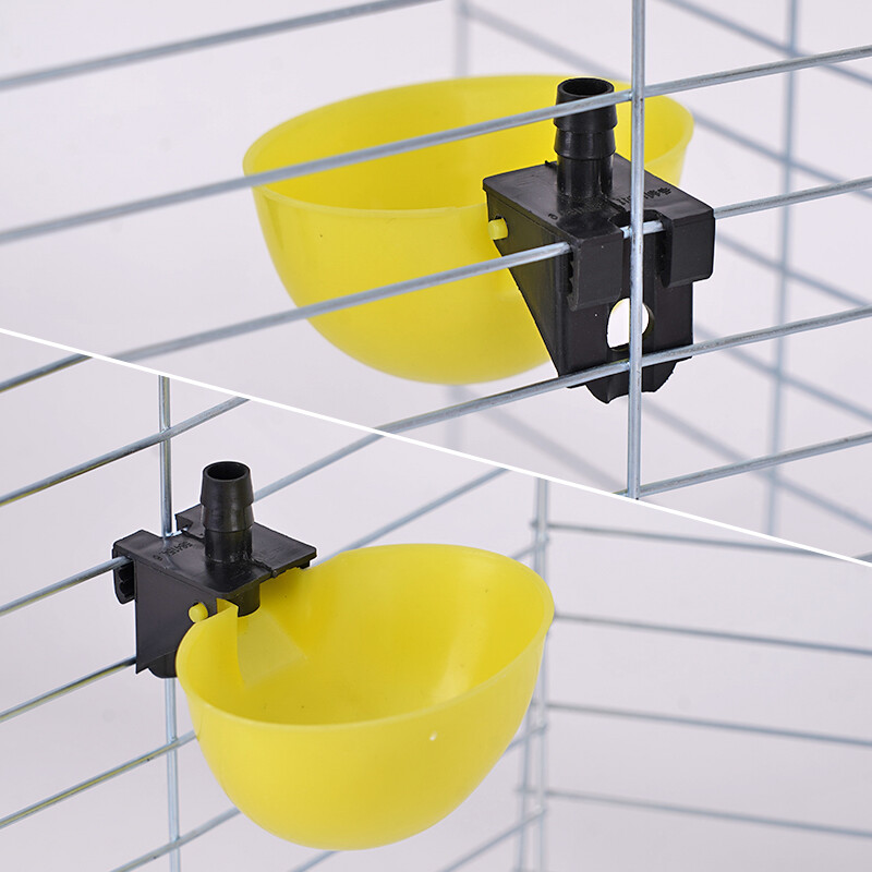 10/20 tk automaatne kana vuti joogikausid jootja jootja kollased tassid linnule 9,5 mm linnuliha joogivee purskkaev