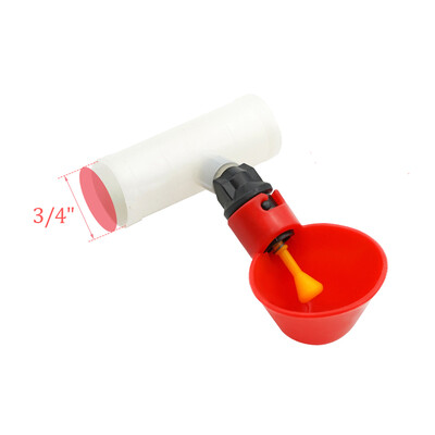 10kom automatske posude za pojilicu za piletinu, prepelice, čaše za vodu za ptice, ravna cijev sa žutom bradavicom, sustav za pitku vodu za perad