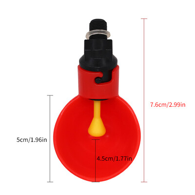 10kom automatske posude za pojilicu za piletinu, prepelice, čaše za vodu za ptice, ravna cijev sa žutom bradavicom, sustav za pitku vodu za perad