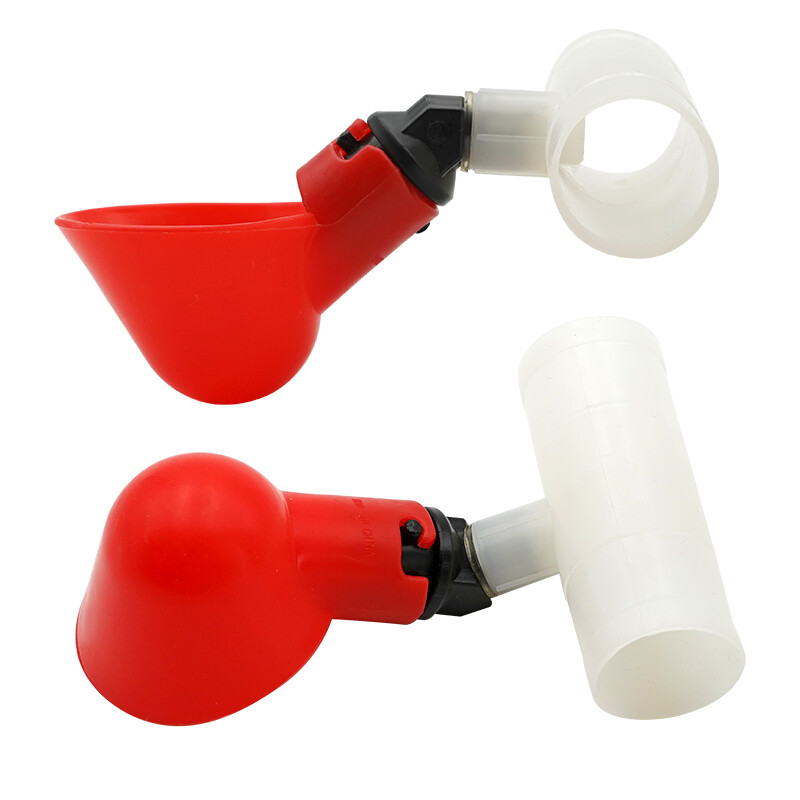 10kom automatske posude za pojilicu za piletinu, prepelice, čaše za vodu za ptice, ravna cijev sa žutom bradavicom, sustav za pitku vodu za perad