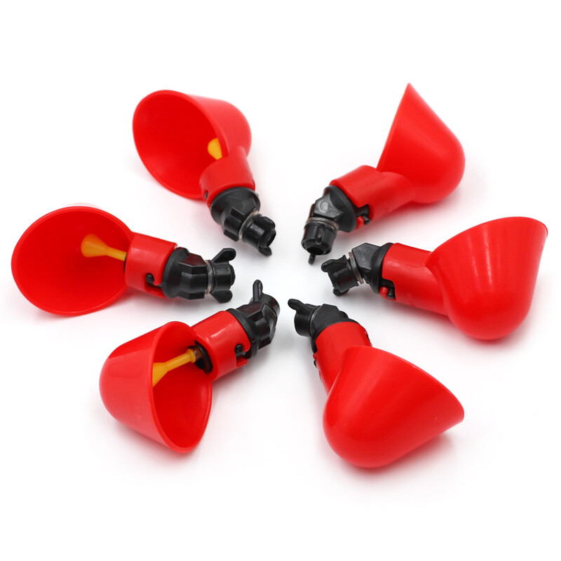 10kom automatske posude za pojilicu za piletinu, prepelice, čaše za vodu za ptice, ravna cijev sa žutom bradavicom, sustav za pitku vodu za perad