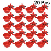 20PCS Ptica Golub automatska šalica za piće Male zdjelice Patka Piletina Pojilica Podesiva količina vode Zdjelice za piće 7x6.5x6cm