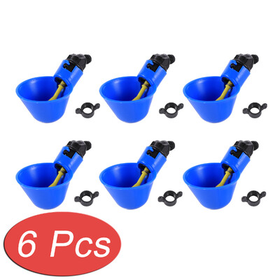 2/4/6 gab. Automātiskās vistu dzirdināšanas trauki Putnu paipalu ūdens barotavas dzērājs vistas ūdens krūzes piemājas fermas mājputniem