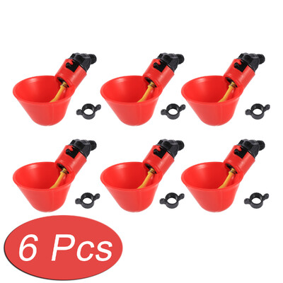 2/4/6 gab. Automātiskās vistu dzirdināšanas trauki Putnu paipalu ūdens barotavas dzērājs vistas ūdens krūzes piemājas fermas mājputniem